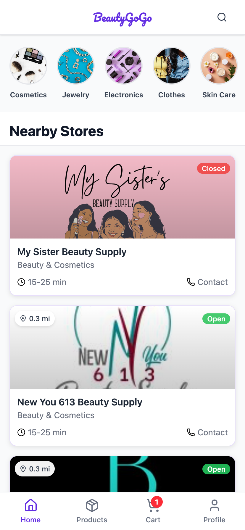 BeautyGoGo App Screenshot
